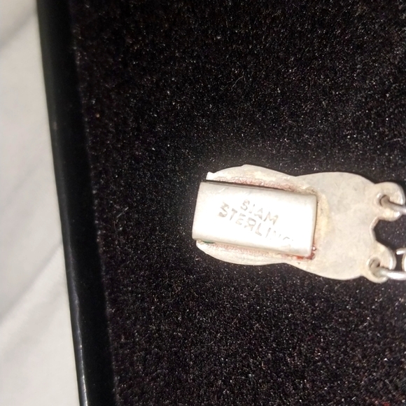 Estate Jewelry Vintage Siam sterling bracelet - Picture 4 of 7